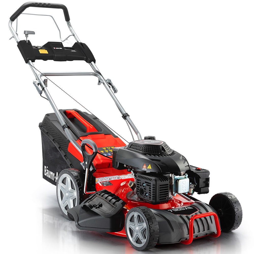 BAUMR AG 18 224cc Electric Start Self Propelled Lawn Mower 7 Height Steel Deck 6HP 4 Stroke Petrol Lawnmower 790SXe
