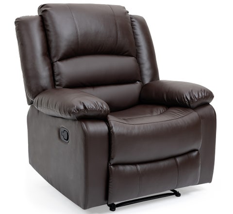 FORTIA Elderly-Friendly Luxury Recliner Chair - Brown 