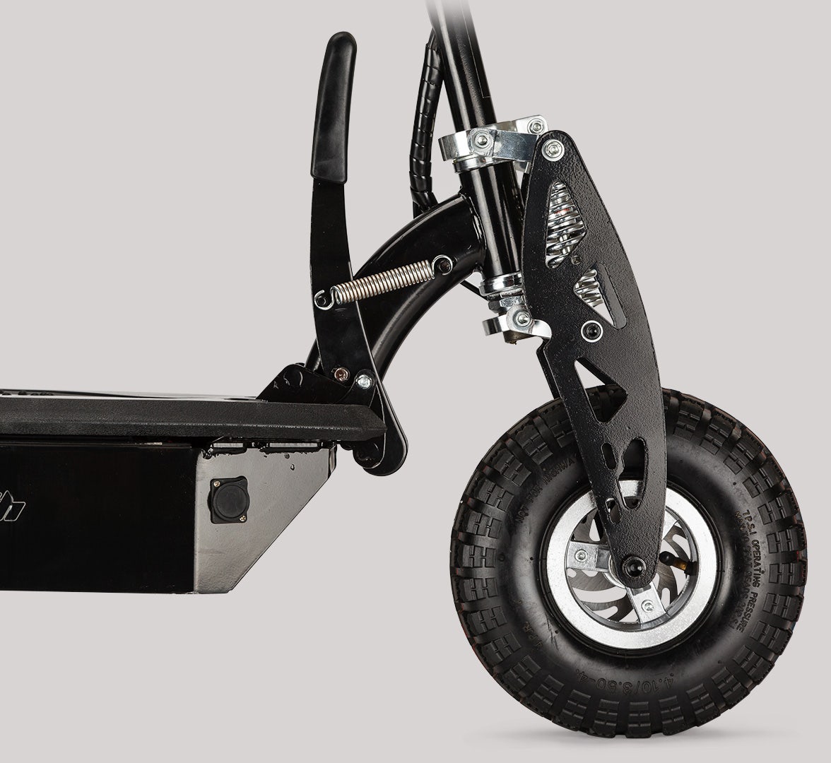 BULLET Black 48V 1000W Turbo w/ LED Folding Electric Scooter For Adults